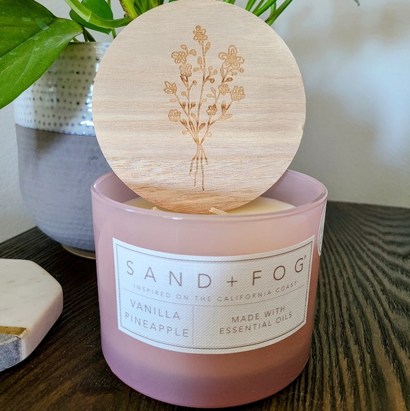 Sand + Fog Other - New Sand + Fog Soy Wax Blend 12 Oz. Candle - Vanilla Pineapple